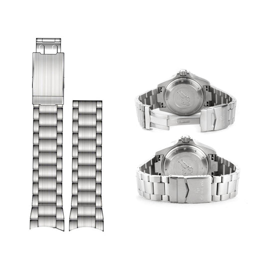 Stainless steel watch band