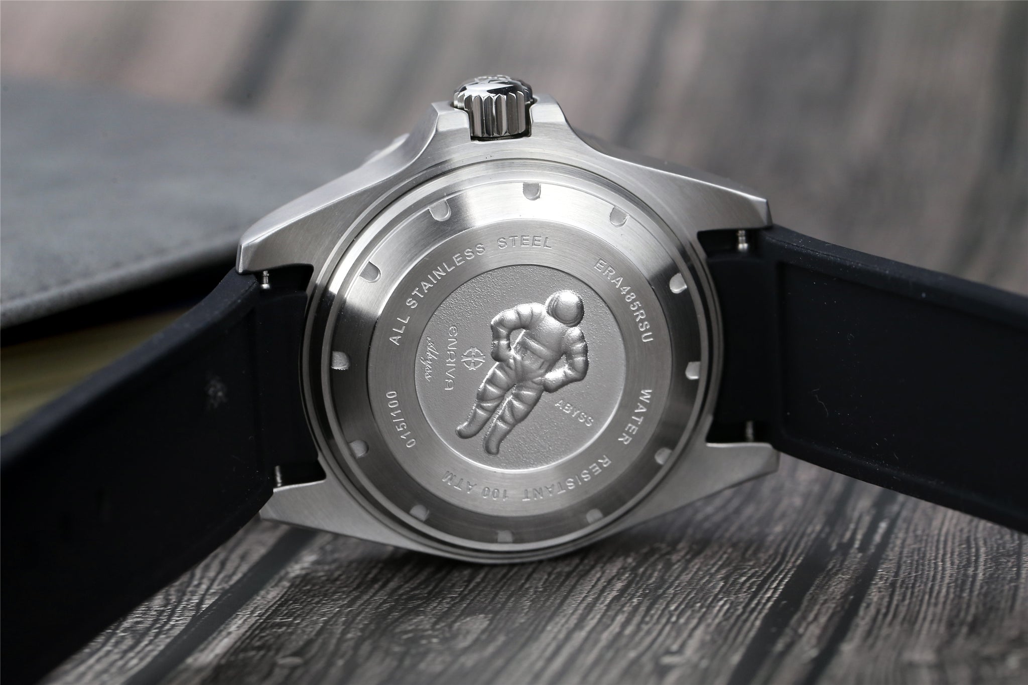 ENRIVA Men's 1000m Automatic Pro Dive Mens Watch Aluminium Bezel self